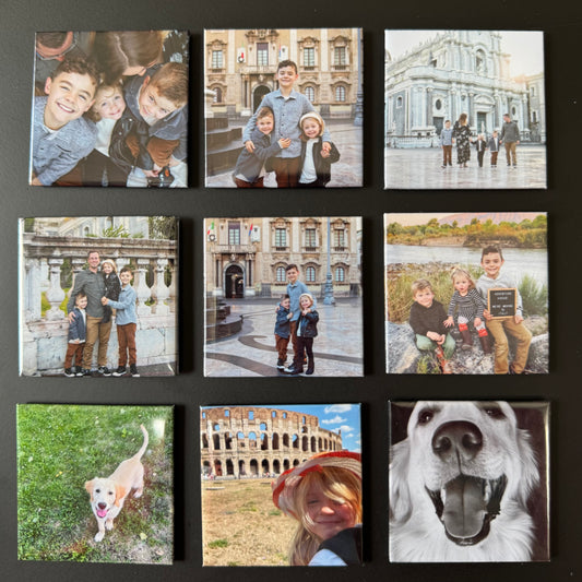 9 Pack Custom Photo Magnets